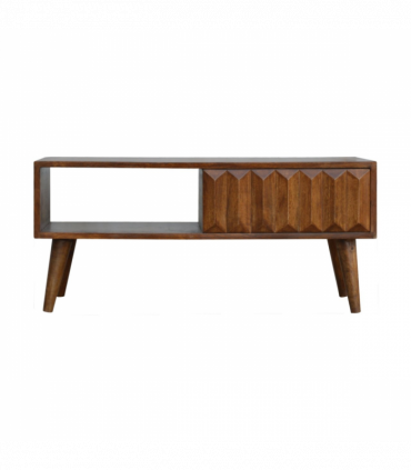 Artisan Furniture Solid Wood Chestnut Prism Sliding Media Unit