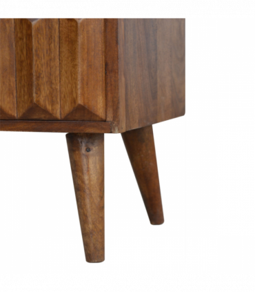 Artisan Furniture Solid Wood Chestnut Prism Sliding Media Unit