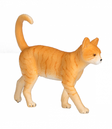 Ginger Tabby Cat Toy  Realistic Pet Figurine