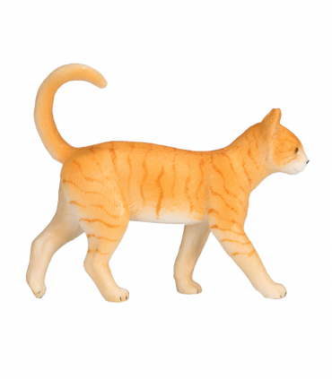 Ginger Tabby Cat Toy  Realistic Pet Figurine