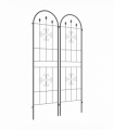 Outsunny Set of 2 Metal Trellis for Climbing Plants, Arrow Design