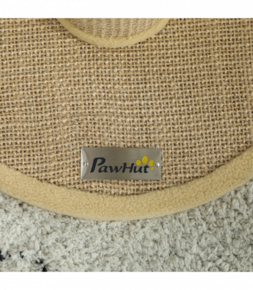 PawHut 47cm Tall Cat Scratching Post for Indoor Cats, with Sisal Rope, Brown