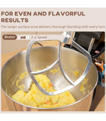 Powerful 1400W Stand Mixer with 5L Bowl & Versatile Speed Settings