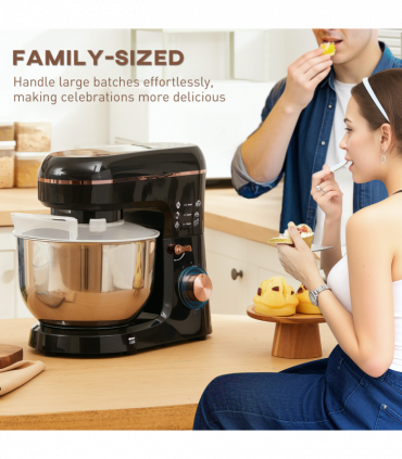 Powerful 1400W Stand Mixer with 5L Bowl & Versatile Speed Settings