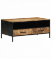 vidaXL Coffee Table with Drawer Brown 90 x 50 x 40 cm Solid Mango wood