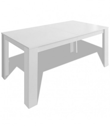 vidaXL Dining Table 140x80x75 cm White