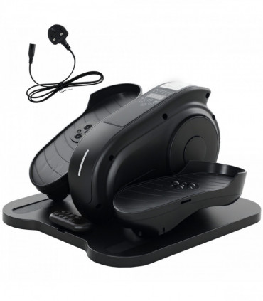 SPORTNOW Under Desk Elliptical Machine Pedal Exerciser w/ 10 Speeds, Black