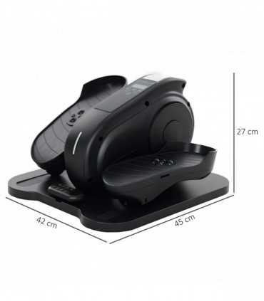 SPORTNOW Under Desk Elliptical Machine Pedal Exerciser w/ 10 Speeds, Black