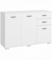 HOMCOM Modern Sideboard Kitchen Storage Cabinet with 2 Drawers and Shelves