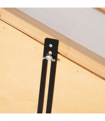 Wooden Greenhouse, Cold Frame PC Semi Transparent 70x50x120cm, Brown