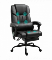 6-Point PU Leather Massage Racing Chair Electric Padded Angle Adjustable Remote