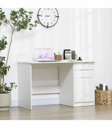 Computer ,Workstation White w/ Drawers Home Office