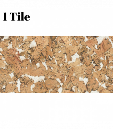 Decorative Cork Wall Tiles - Beige - 1 Tile - 0.18m2 (1.94sqft)