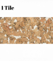 Decorative Cork Wall Tiles - Beige - 1 Tile - 0.18m2 (1.94sqft)