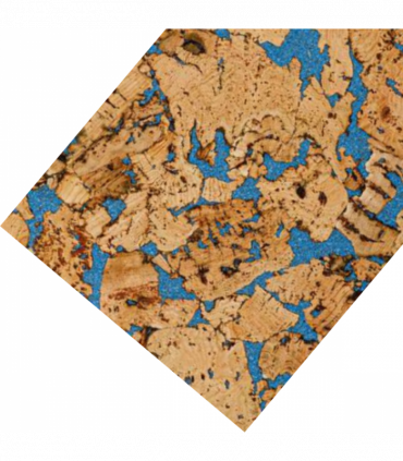Decorative Cork Wall Tiles - Blue - 1 Tile - 0.18m2 (1.94sqft)