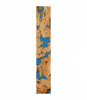 Decorative Cork Wall Tiles - Blue - Sample - 1 Strip