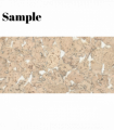 Decorative Cork Wall Tiles - Cream - Sample - 1 Strip