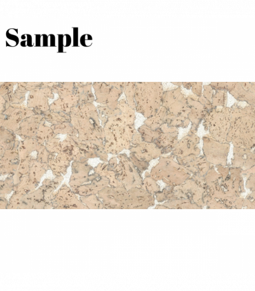 Decorative Cork Wall Tiles - Cream - Sample - 1 Strip