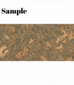Decorative Cork Wall Tiles - Grey - Sample - 1 Strip