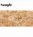 Decorative Cork Wall Tiles - Natural - Sample - 1 Strip