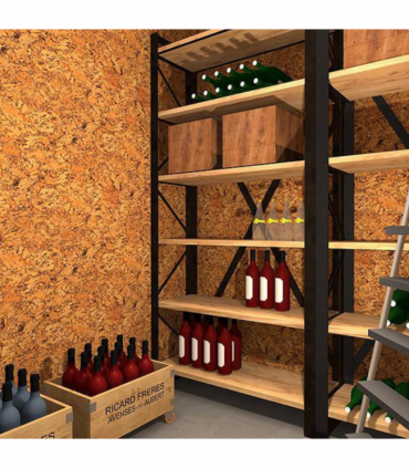 Decorative Cork Wall Tiles - Natural - Sample - 1 Strip