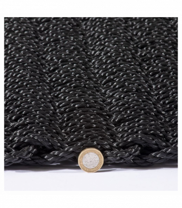 Didsbury Braided Polypropylene 45x75cm Charcoal Doormat