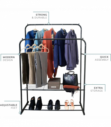 Double Clothes Rail
