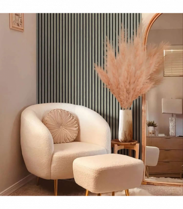 Grey Oak Acoustic Wall Panels 240cm x 60cm - 2 Pack