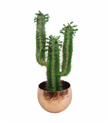 Large Metal Planter 22 x 17cm Hammered Silver Colour Curvy Edge