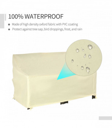 Outdoor Furniture Cover 2 Seater Waterproof Protection Wind Rain Dust