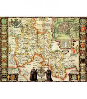 Oxfordshire Historical Map 1000 Piece Jigsaw Puzzle (1610)
