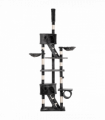 PawHut 240-260cm Floor to Ceiling Cat Tree with Scratching Posts - Dark Grey