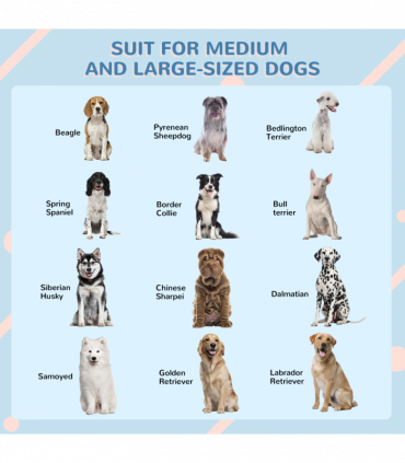 PawHut Weather-Resistant Dog House, Puppy Shelter for Large Dogs - Grey