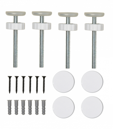 Pet Safety Gate Dog Barrier Dog Metal Pet Barrier, for Doorways - White