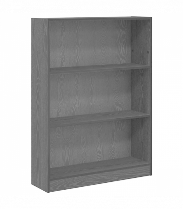 vidaXL Bookcase Black oak 80 x 24 x 109 cm Engineered wood