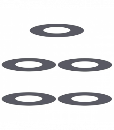 vidaXL Flat Tree Rings 5 pcs Anthracite Ø30 / 60 cm Steel