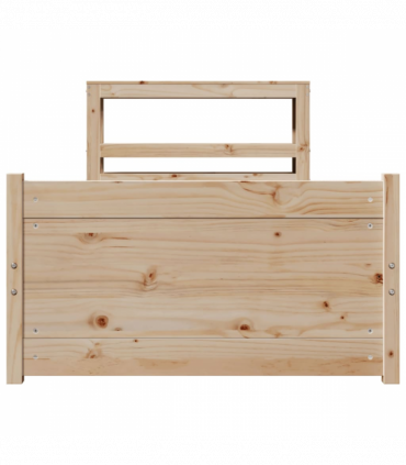 vidaXL Bed Frame with Headboard without Mattress 100x200 cm