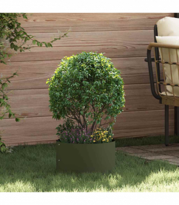 vidaXL Garden 5 pcs Olive green 30 x 30 x 20 cm Steel