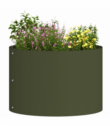 vidaXL Garden 5 pcs Olive green 30 x 30 x 20 cm Steel