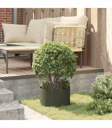 vidaXL Garden 5 pcs Olive green 30 x 30 x 20 cm Steel