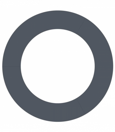 vidaXL Flat Tree Rings 5 pcs Anthracite Ø60 / 90 cm Steel