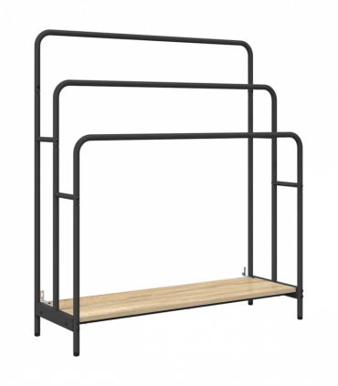 vidaXL Cloth Rack Sonoma oak 90 x 30 x 100.5 cm Engineered wood