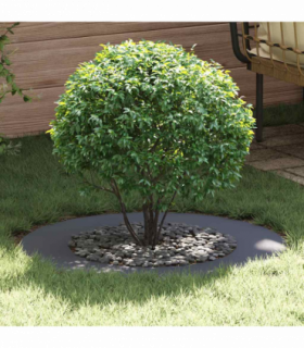 vidaXL Flat Tree Ring Anthracite Ø50 / 80 cm Steel