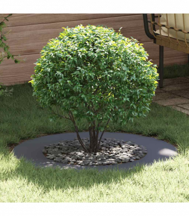 vidaXL Flat Tree Ring Anthracite Ø50 / 80 cm Steel