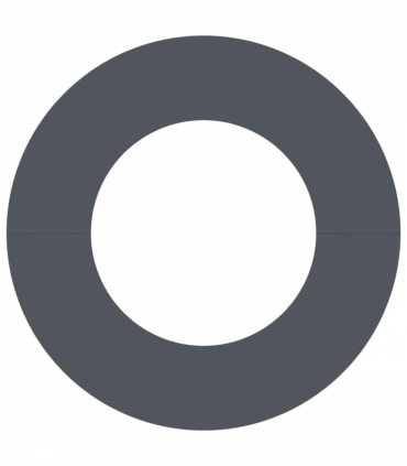 vidaXL Flat Tree Ring Anthracite Ø50 / 80 cm Steel