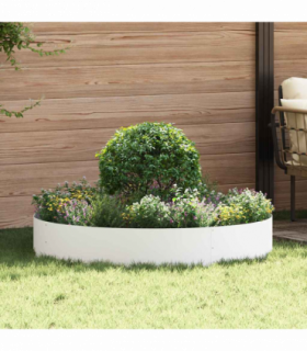 vidaXL Garden 5 pcs White 120 x 120 x 20 cm Steel