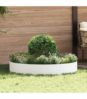 vidaXL Garden 5 pcs White 120 x 120 x 20 cm Steel