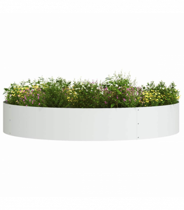 vidaXL Garden 5 pcs White 120 x 120 x 20 cm Steel