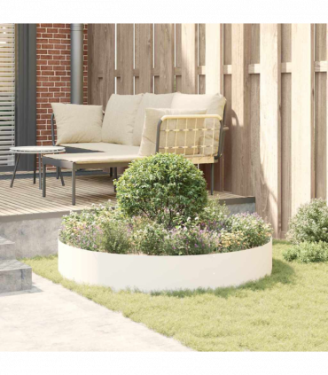 vidaXL Garden 5 pcs White 120 x 120 x 20 cm Steel