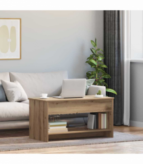 vidaXL Coffee Table Artisan oak 80 x 50.5 x 41.5 cm Engineered wood